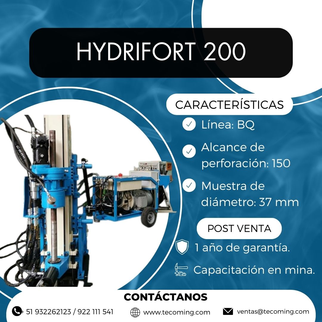 PERFORADORA DIAMANTINA HYDRIFORT200 MINERÍA